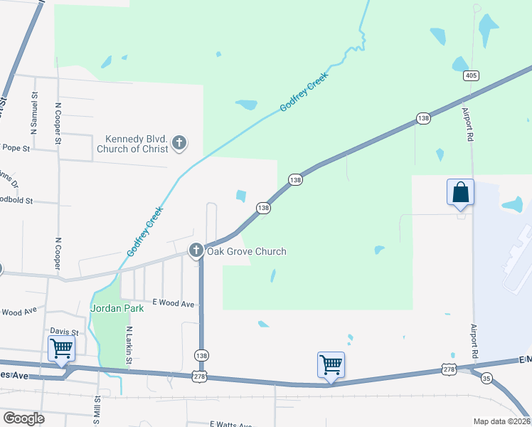 map of restaurants, bars, coffee shops, grocery stores, and more near 540 Winchester Road in Monticello