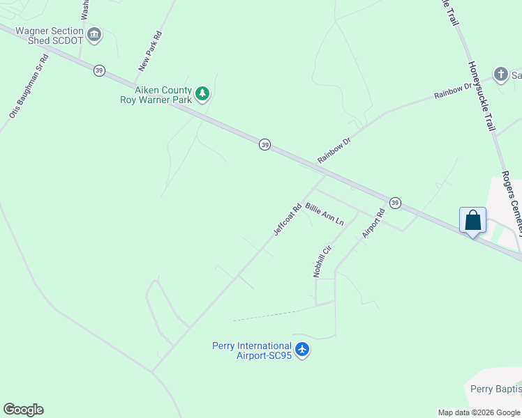 map of restaurants, bars, coffee shops, grocery stores, and more near 253 Jeffcoat Road in Wagener