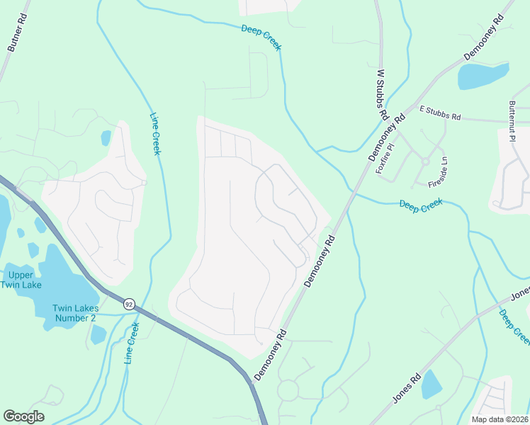 map of restaurants, bars, coffee shops, grocery stores, and more near 4383 Demooney Road in Fairburn