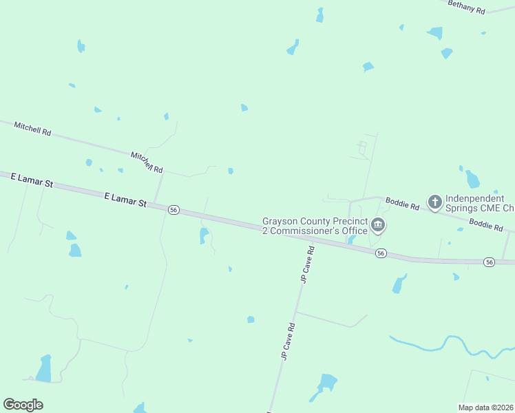 map of restaurants, bars, coffee shops, grocery stores, and more near 10049 Texas 56 in Sherman