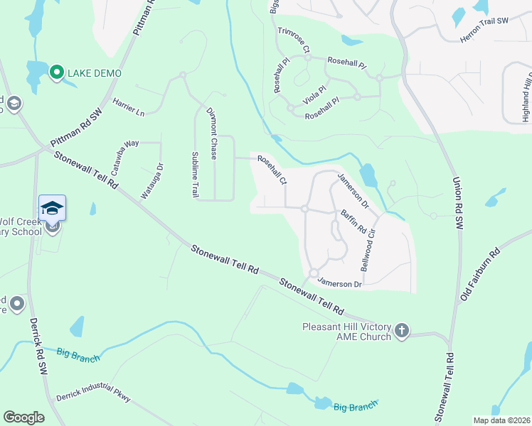 map of restaurants, bars, coffee shops, grocery stores, and more near 5673 Baffin Road in Atlanta