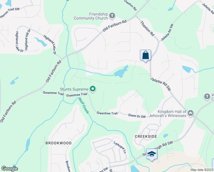 map of restaurants, bars, coffee shops, grocery stores, and more near 4806 Neal Ridge in Atlanta