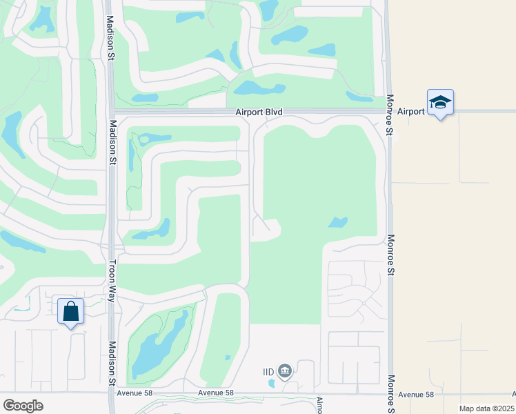 map of restaurants, bars, coffee shops, grocery stores, and more near 56738 Palms Drive in La Quinta