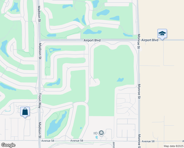 map of restaurants, bars, coffee shops, grocery stores, and more near 56738 Palms Drive in La Quinta