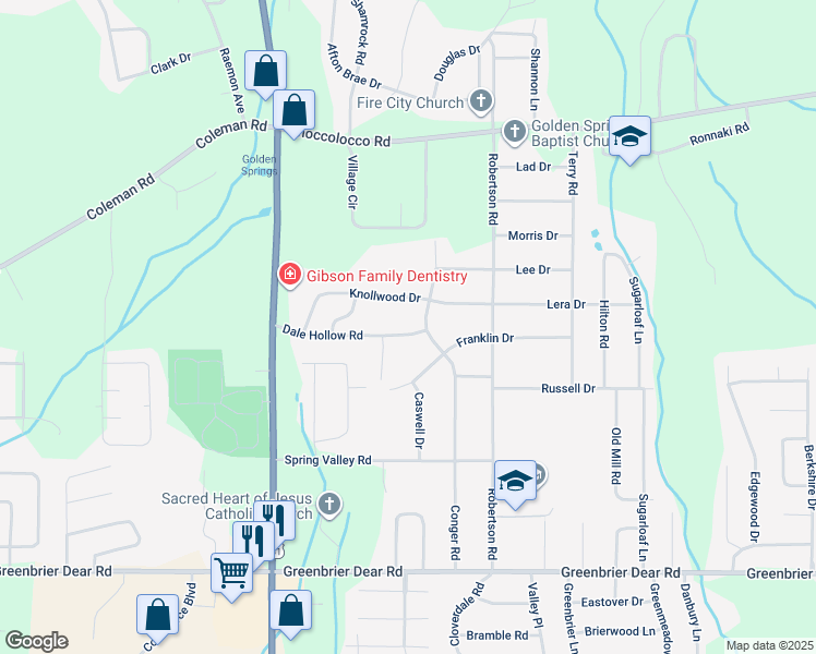 map of restaurants, bars, coffee shops, grocery stores, and more near 3709 Dale Hollow Road in Anniston