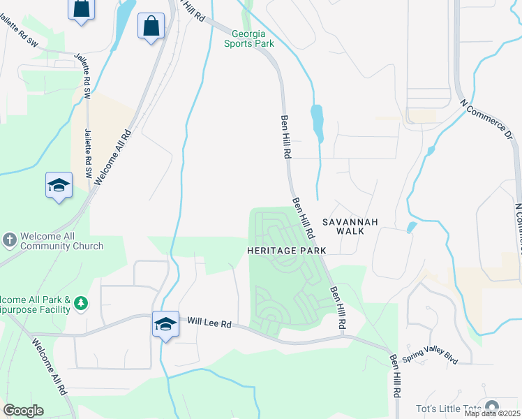 map of restaurants, bars, coffee shops, grocery stores, and more near 4534 Parkway Circle in Atlanta