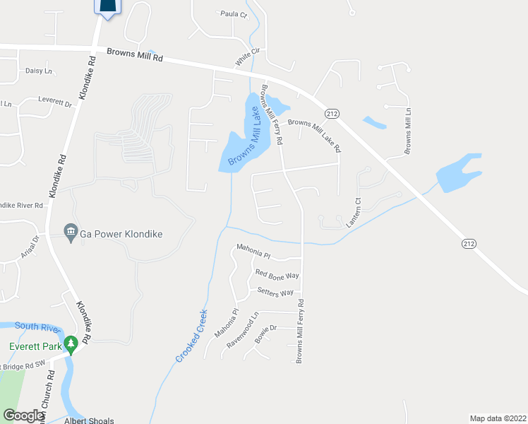 map of restaurants, bars, coffee shops, grocery stores, and more near 6693 Browns Mill Trail in Lithonia