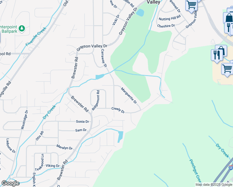 map of restaurants, bars, coffee shops, grocery stores, and more near 1923 Carraway Street in Birmingham
