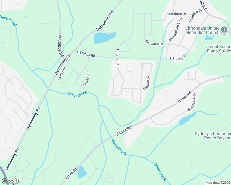 map of restaurants, bars, coffee shops, grocery stores, and more near 6719 Overlook Ridge in College Park