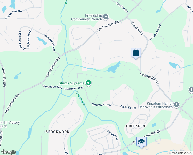 map of restaurants, bars, coffee shops, grocery stores, and more near 4810 Neal Ridge in Atlanta