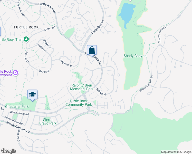 map of restaurants, bars, coffee shops, grocery stores, and more near 11 Candlebush in Irvine