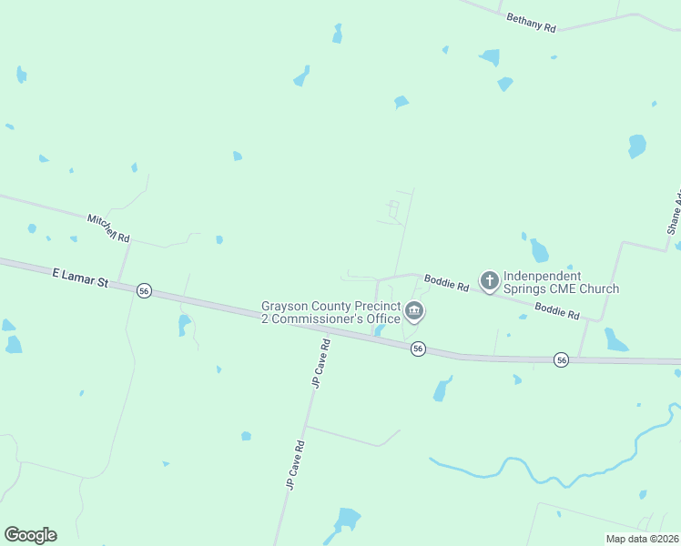 map of restaurants, bars, coffee shops, grocery stores, and more near 173 Boddie Road in Sherman