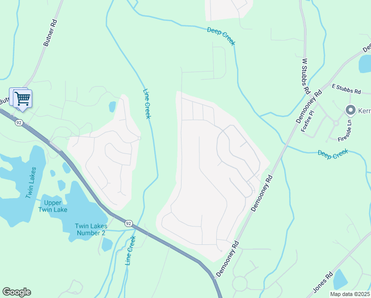 map of restaurants, bars, coffee shops, grocery stores, and more near 7417 Jennadee Drive in Fairburn