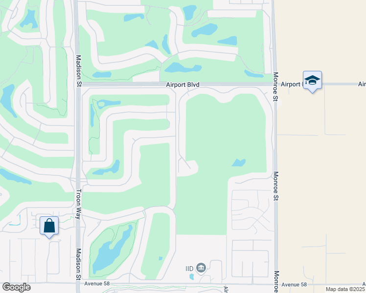 map of restaurants, bars, coffee shops, grocery stores, and more near 56678 Palms Drive in La Quinta