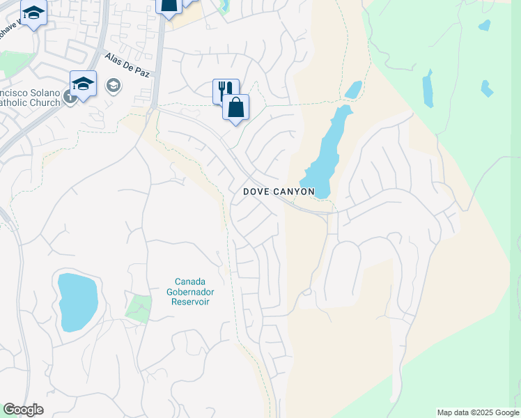 map of restaurants, bars, coffee shops, grocery stores, and more near 4 Flossmoor in Rancho Santa Margarita