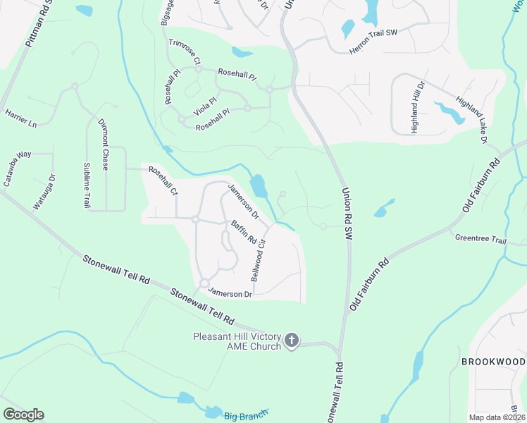 map of restaurants, bars, coffee shops, grocery stores, and more near 5856 Jamerson Drive in Atlanta
