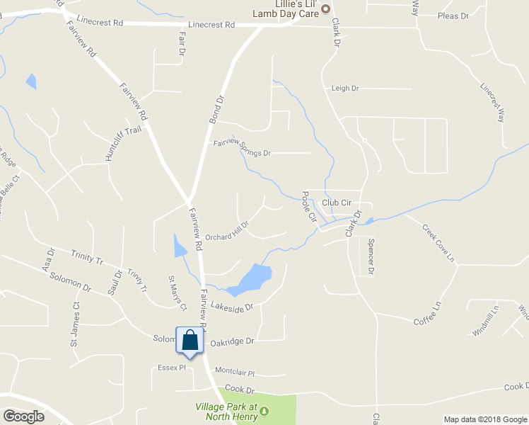 map of restaurants, bars, coffee shops, grocery stores, and more near 300 Orchard Hill Court in Ellenwood