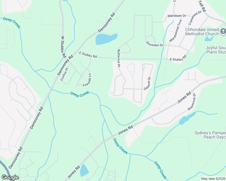 map of restaurants, bars, coffee shops, grocery stores, and more near 6719 Overlook Ridge in College Park