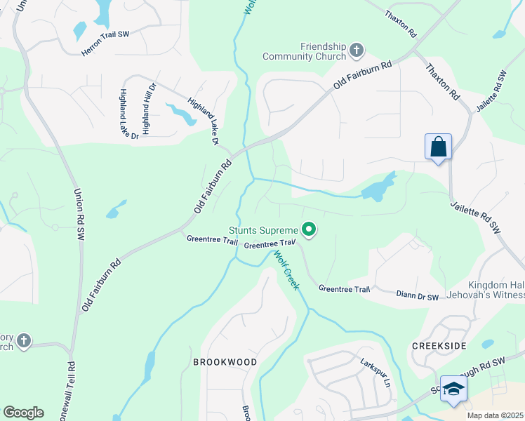 map of restaurants, bars, coffee shops, grocery stores, and more near 4266 Colton Park in Atlanta