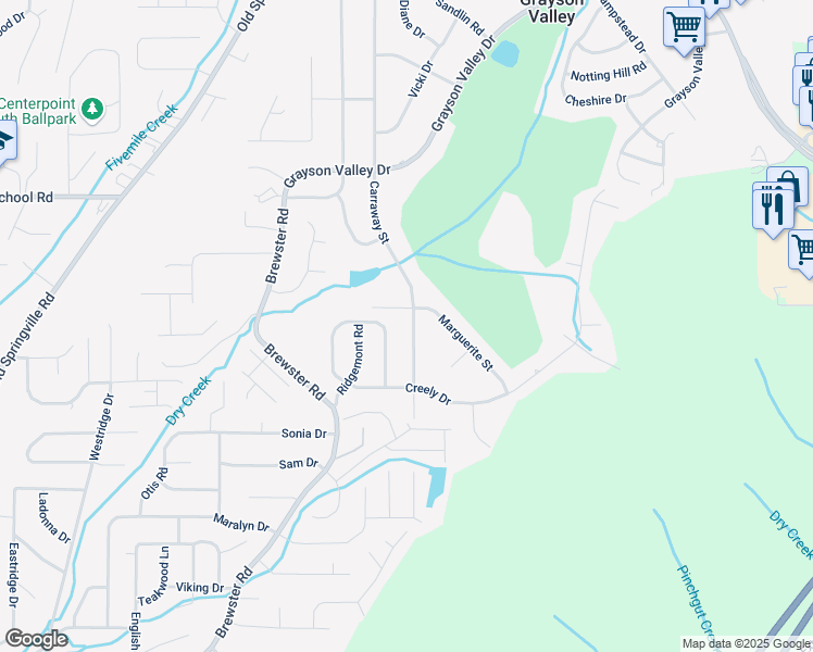 map of restaurants, bars, coffee shops, grocery stores, and more near 1923 Carraway Street in Birmingham