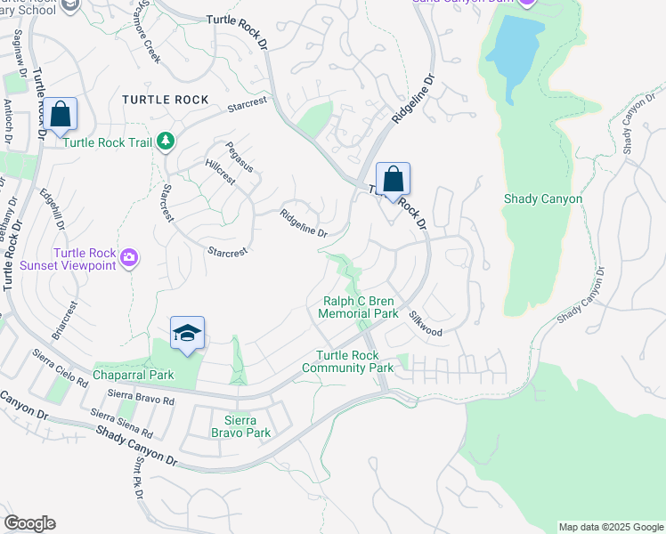 map of restaurants, bars, coffee shops, grocery stores, and more near 26 Southern Wood in Irvine