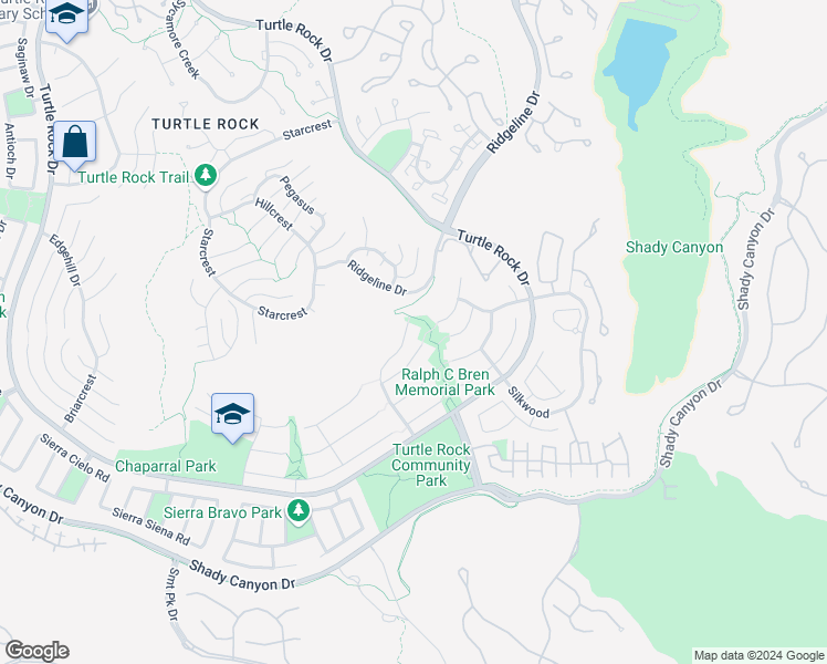 map of restaurants, bars, coffee shops, grocery stores, and more near 26 Southern Wood in Irvine