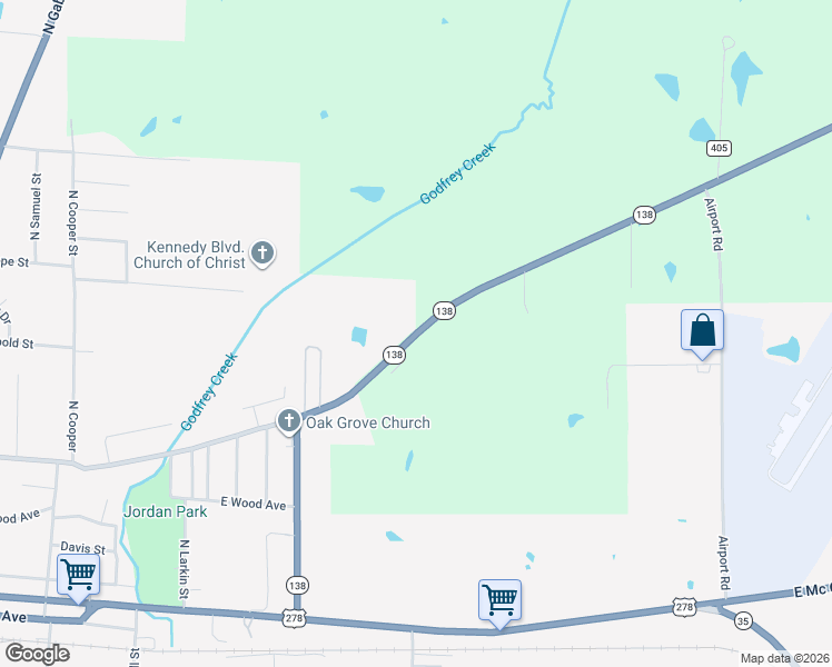 map of restaurants, bars, coffee shops, grocery stores, and more near 540 Winchester Road in Monticello