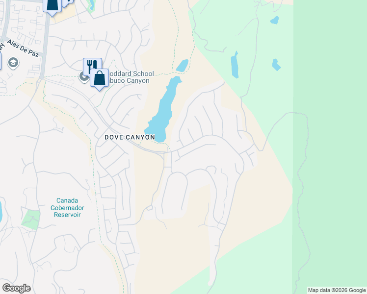 map of restaurants, bars, coffee shops, grocery stores, and more near 2 Hillrise in Rancho Santa Margarita