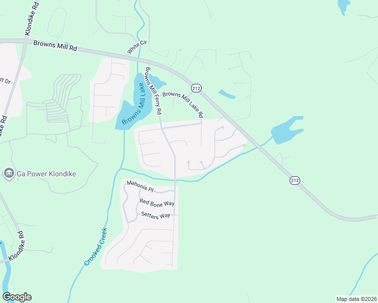 map of restaurants, bars, coffee shops, grocery stores, and more near 6798 Browns Mill Ferry Court in Stonecrest