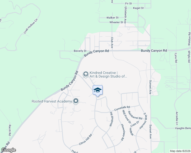 map of restaurants, bars, coffee shops, grocery stores, and more near 33310 Homestead Lane in Wildomar