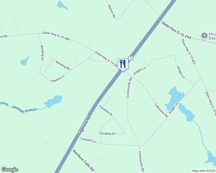 map of restaurants, bars, coffee shops, grocery stores, and more near 1775 Edgefield Road in North Augusta