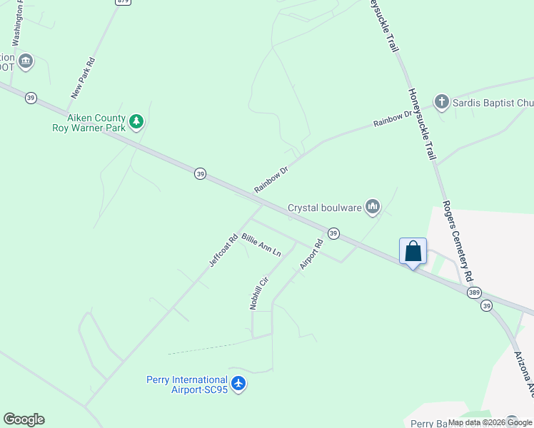 map of restaurants, bars, coffee shops, grocery stores, and more near 174 Thornridge Road in Wagener