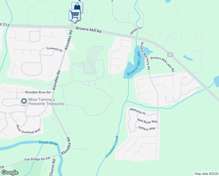 map of restaurants, bars, coffee shops, grocery stores, and more near 4243 Chestnut Lake Avenue in Lithonia