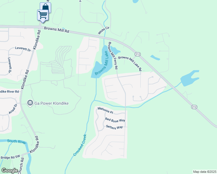 map of restaurants, bars, coffee shops, grocery stores, and more near 6795 Browns Mill Walk in Stonecrest