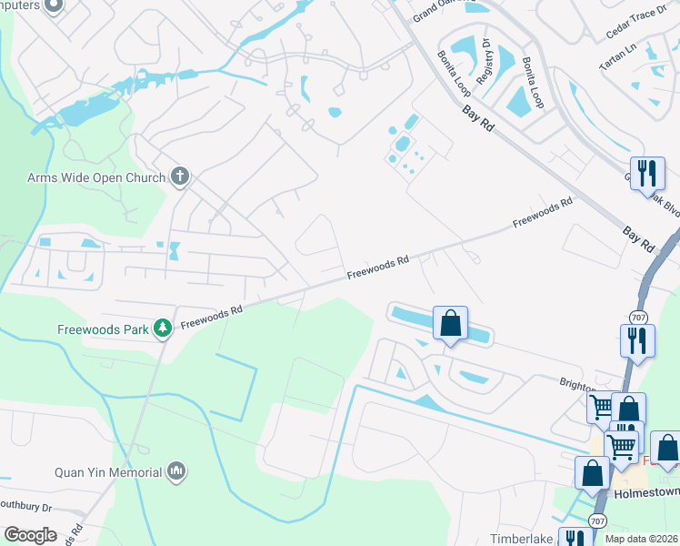 map of restaurants, bars, coffee shops, grocery stores, and more near 5910 Rahnavard Boulevard in Myrtle Beach