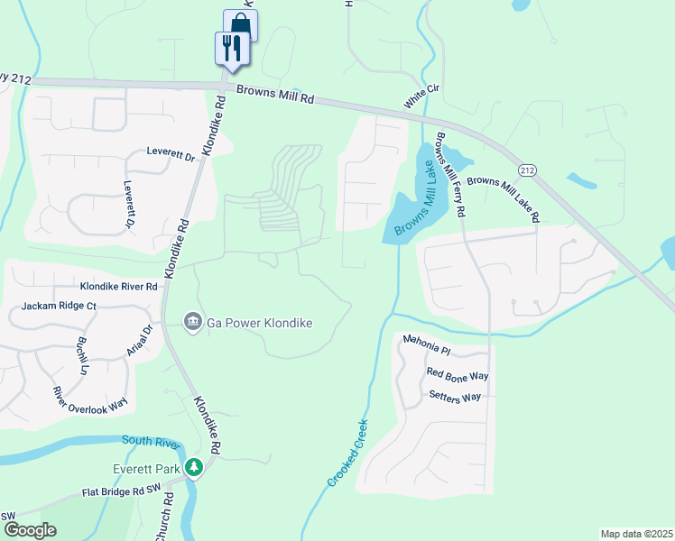 map of restaurants, bars, coffee shops, grocery stores, and more near 4247 Chestnut Lake Avenue in Stonecrest