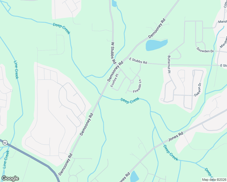 map of restaurants, bars, coffee shops, grocery stores, and more near 6828 Foxfire Place in College Park