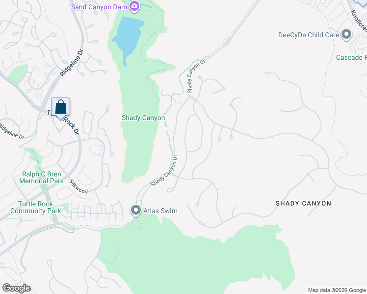 map of restaurants, bars, coffee shops, grocery stores, and more near 19 Prairie Grass in Irvine