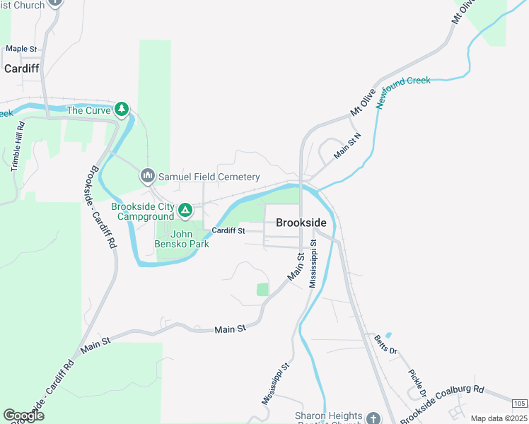 map of restaurants, bars, coffee shops, grocery stores, and more near in Brookside