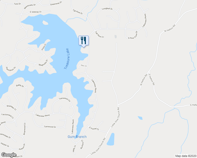 map of restaurants, bars, coffee shops, grocery stores, and more near 1074 Little Vine Church Road in Villa Rica