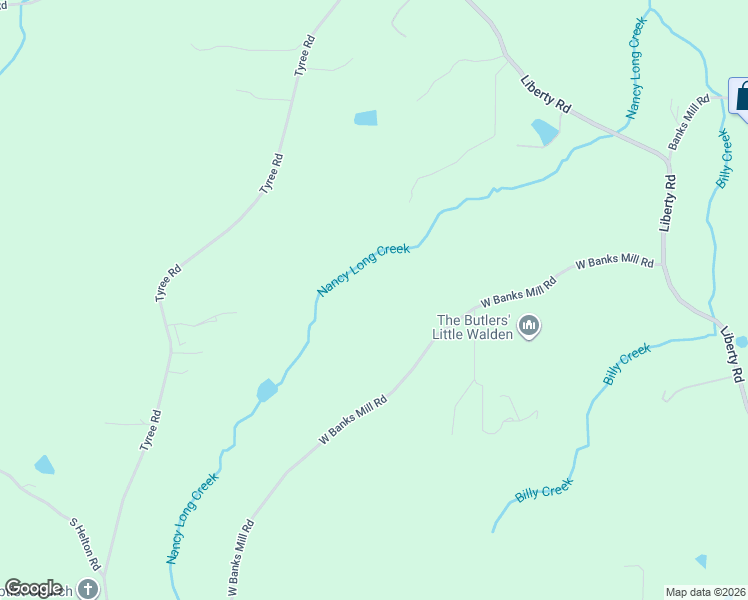 map of restaurants, bars, coffee shops, grocery stores, and more near 9150 West Banks Mill Road in Winston