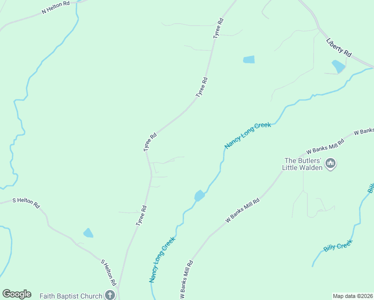 map of restaurants, bars, coffee shops, grocery stores, and more near 6104 Tyree Road in Winston