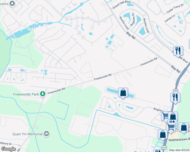 map of restaurants, bars, coffee shops, grocery stores, and more near 5910 Rahnavard Boulevard in Myrtle Beach