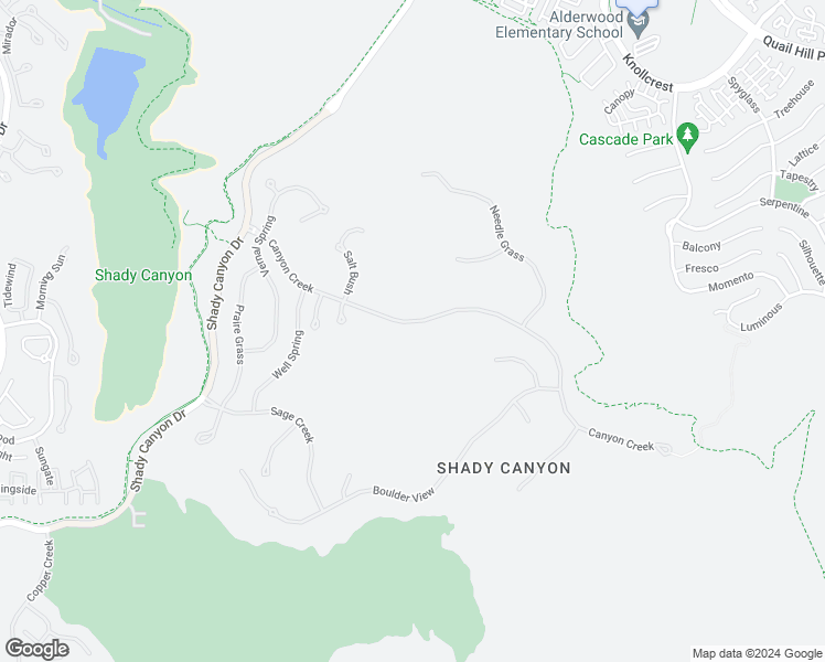 map of restaurants, bars, coffee shops, grocery stores, and more near 64 Canyon Creek in Irvine