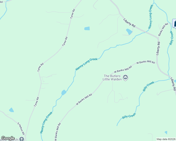map of restaurants, bars, coffee shops, grocery stores, and more near 9150 West Banks Mill Road in Winston