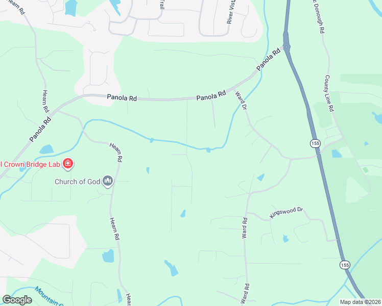 map of restaurants, bars, coffee shops, grocery stores, and more near 50 Bunnie Trail in Ellenwood