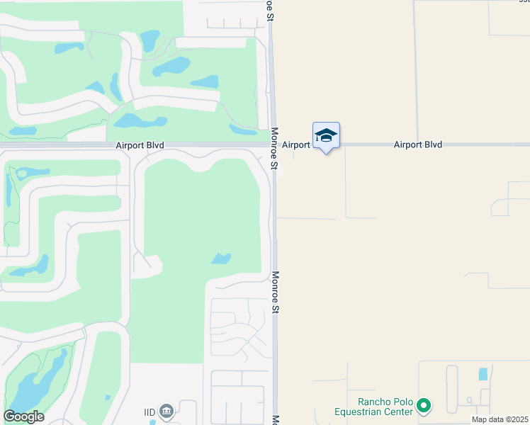 map of restaurants, bars, coffee shops, grocery stores, and more near 56645 Village Drive in La Quinta