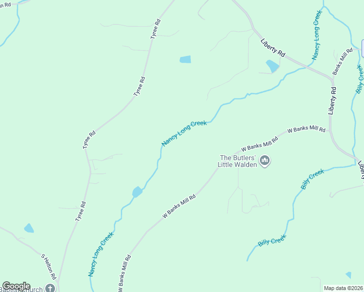 map of restaurants, bars, coffee shops, grocery stores, and more near 9150 West Banks Mill Road in Winston