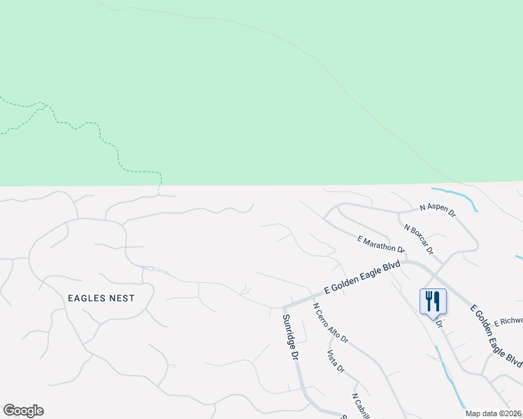 map of restaurants, bars, coffee shops, grocery stores, and more near 14729 East Prairie Dog Trail in Fountain Hills