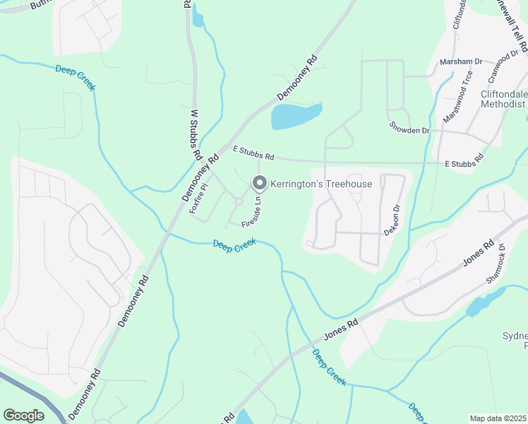 map of restaurants, bars, coffee shops, grocery stores, and more near 6850 Fireside Lane in College Park